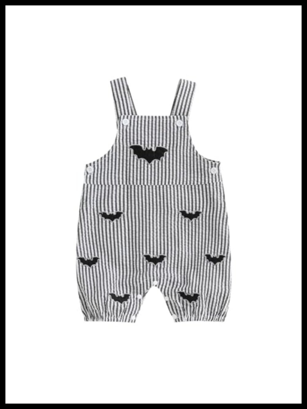 Halloween Baby Romper 95% Polyester 5% Elastane Skull Bat Pumpkin Overall